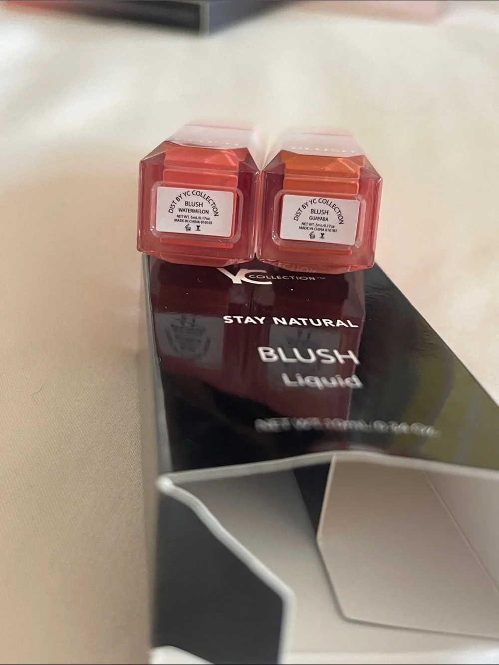 NIB YC Collection Liquid Blush - Black Packaging